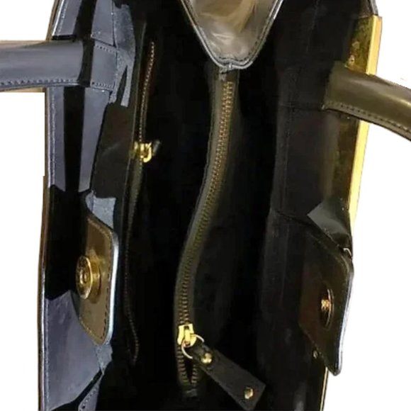 Vintage Alberta Di Canio Italian Patent Leather Handbag - Picture 6 of 8